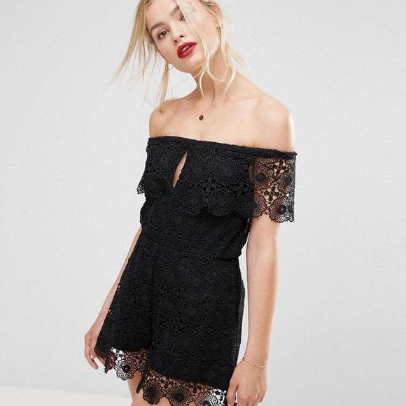 Bec Bridge White Daisy Eyelet Lace Playsuit Romper - Picture 2 of 13